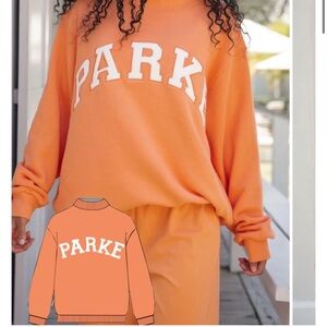 Parke Orange Creamsicle Mockneck Sweatshirt
